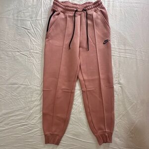 Nike Women’s Size Small Mauve Pink Jogger Sweatpants with Black Trim